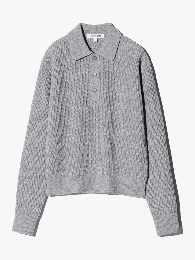 Image may contain Clothing Long Sleeve Sleeve Knitwear Sweater and Sweatshirt