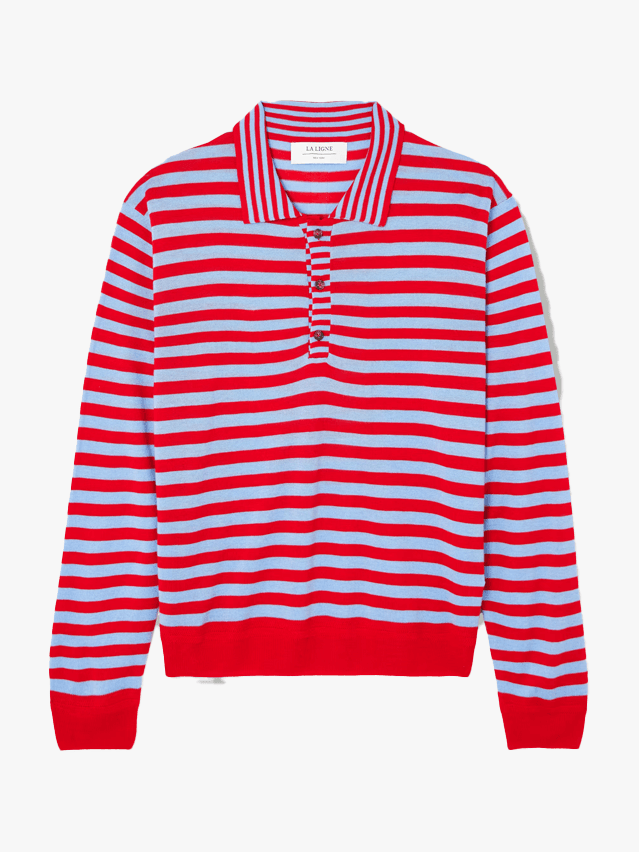 Image may contain Clothing Knitwear Sweater Sweatshirt Shirt and Hoodie