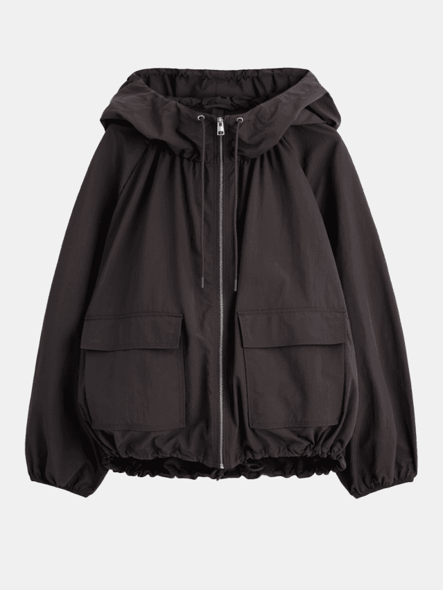 Image may contain Clothing Coat Jacket Hoodie Knitwear Sweater Sweatshirt and Fashion